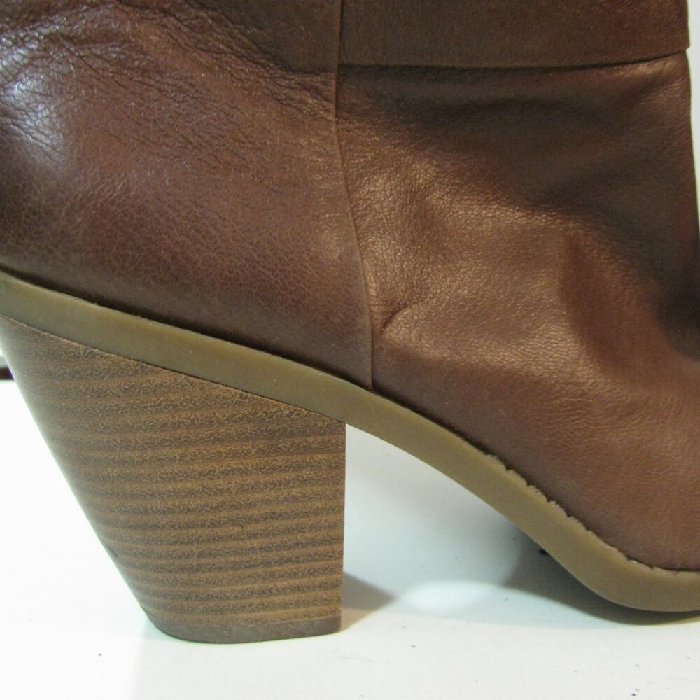 ** Bandolino Brown Boots 7M Size 7 Zip Back Excellent - Picture 3 of 10